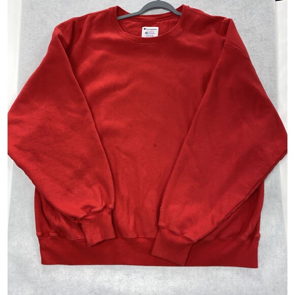 Vintage Champion Authentic Athletic Apparel Red 3XL Crewneck Sweatshirt C240 - Picture 1 of 8